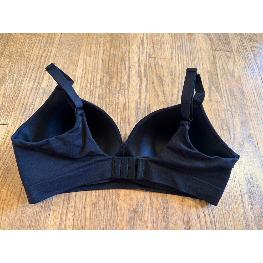 Truekind T Shirt Wireless Shaper Bra #10210 Black Size Medium Comfort Support - Picture 2 of 6